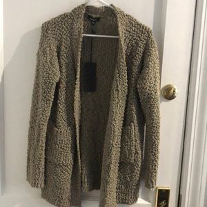 Green popcorn cardigan